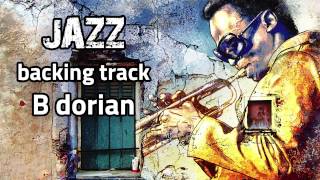 Jazz backing track B dorian