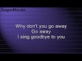 Steve Perry - Go Away (Karaoke)