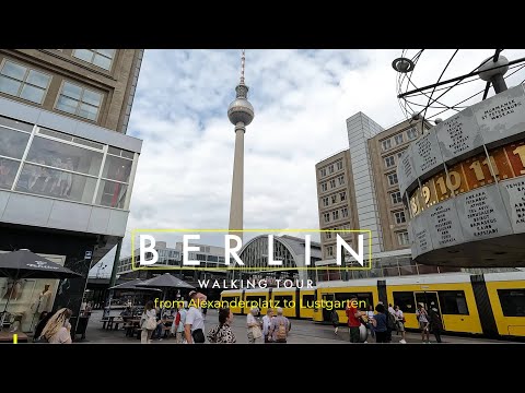 4K Walking Tour Berlin Spaziergang vom Alexanderplatz zum Lustgarten am Berliner Dom