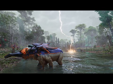 Walking in HEAVY Thunderstorm in AVATAR Frontiers of Pandora