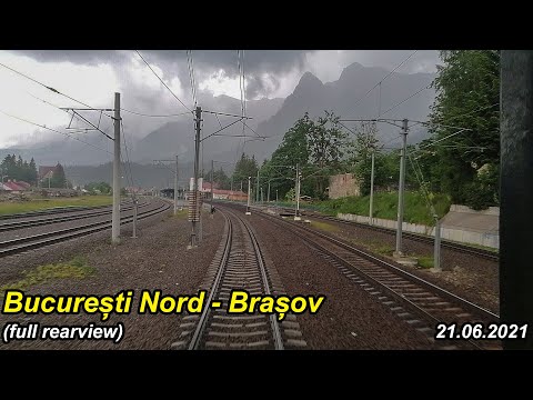 Bucuresti Nord - Brașov full rearview din IR 1529 21.06.2021 #trains #cfrcalatori #rearview