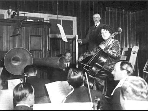 Elgar conducts his Cello Concerto - first recording, 1920