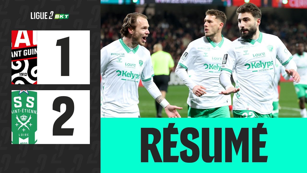 Guingamp vs Saint Étienne Highlights