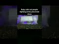 RUBY CALLS OUT PEOPLE FIGHTING AT PINE KNOB