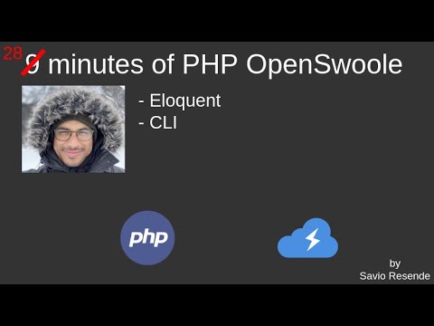 PHP OpenSwoole HTTP Server - Eloquent and CLI