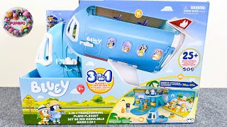 ASMR Unboxing New Bluey 3-in-1 Transforming Plane Playset | No Talking Video