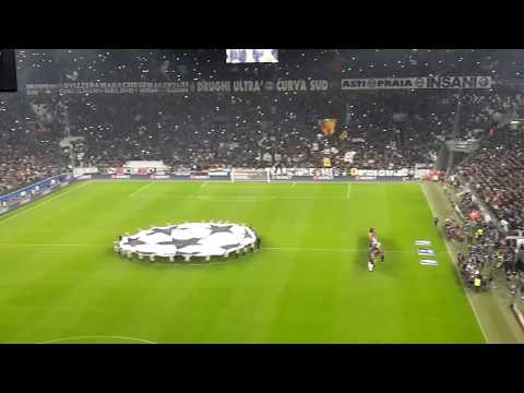 Juventus v Porto 1-0 Uefa Champions League anthem Round of 16