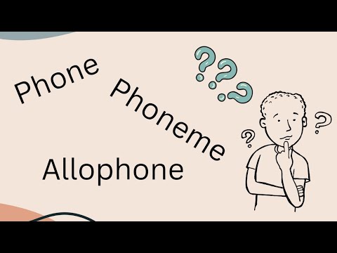 Phone, Phoneme, and Allophone. What's the difference? 