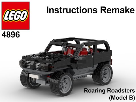 LEGO Instructions Remake - Creator - 4896 - Roaring Roadsters (Model B)
