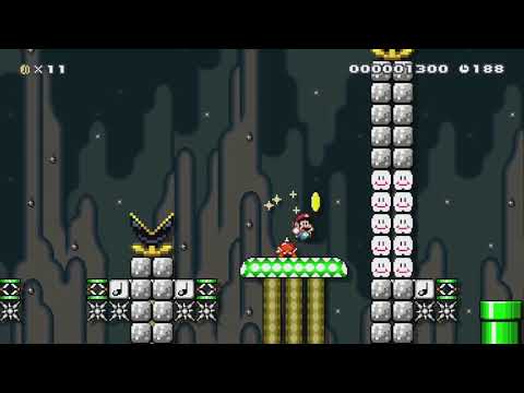 しなるバネと大根を作りたくなった　JP White Radish by Keine ケイ#2 - Super Mario Maker - No Commentary 1bo