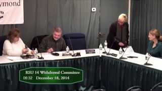 preview picture of video 'RSU 14 Withdrawal Committee 12/18/2014'