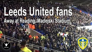 Leeds United fans away at Reading 2018/19