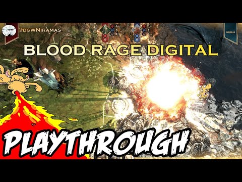 Blood Rage: Digital on Steam - Playthrough
