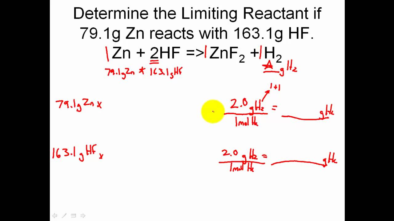 STOICHIOMETRY - Solving Limiting Reactant Problems in Stoichiometry...Easy