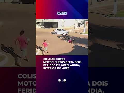 Colisão entre motocicletas deixou dois feridos em Acrelândia no interior do Acre
