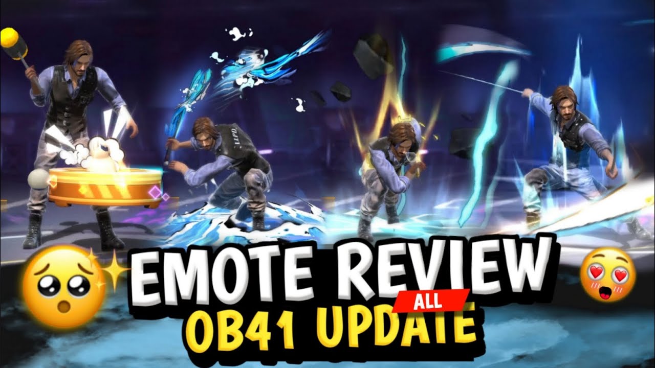 OB41 All New Emotes And Animations Review | Garena Free Fire