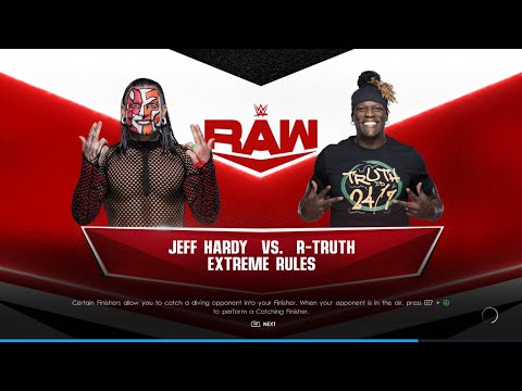 WWE 2K22 My First Ever Gameplay| Jeff hardy vs R truth match| WWE 2K22 Gameplay