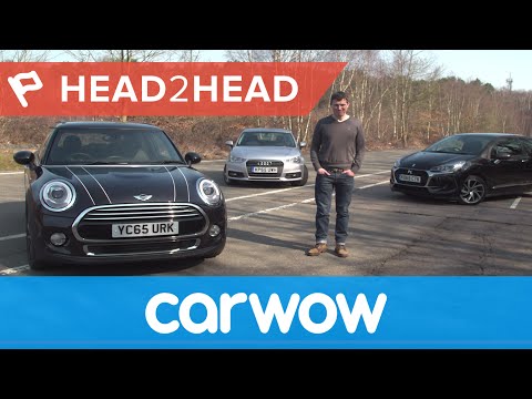 MINI vs Audi A1 vs DS 3 (Citroen) Hatchback 2016 review | Head2Head