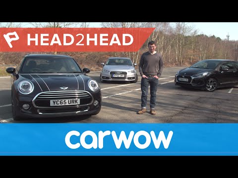 MINI vs Audi A1 vs DS 3 (Citroen) Hatchback 2016 review | Head2Head