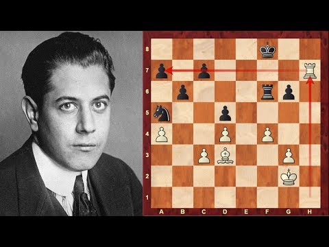 Amazing Chess Game: Rook on the 7th rank! - Jose Raul Capablanca vs Savielly Tartakower - Dutch