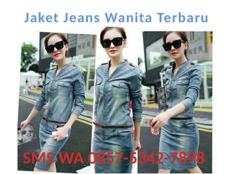 73 Model Jaket Denim Wanita Terbaru