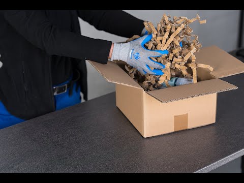 Matelasseur de carton haute performance 2000W -Débit horaire 80 kg/h - HSM ProfiPack P425_5