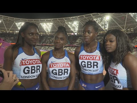 WCH 2017 London– Team Great Britain 4X100 Metres Silver
