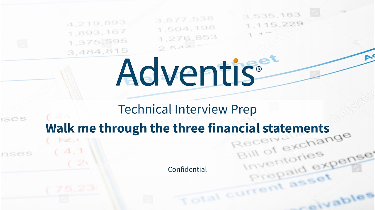 Walk me through the three financial statements