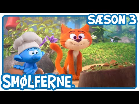 Smølfelækker kattemad - Smølferne på dansk | Tegnefilm for born