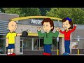 Caillou Misbehaves At McDonalds Grounded