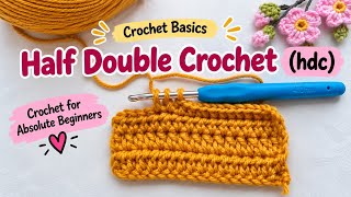 How to crochet for absolute bigginers #halfdoublecrochet #crochetstitch #crochetforbeginners #diy 
