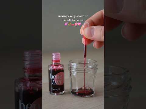 mixing every shade of benefit benetint💕✨️🍒🌸💖 #benefit #benetint #Mixing #makeup #sephora #asmr