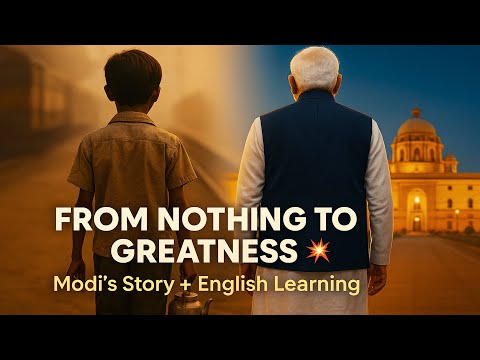 ✅ Narendra Modi's Life Story | Improve Your English & Get Inspired Today!