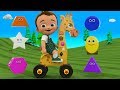 Giraffe Toy 3D Shapes Little Baby Learning Colors Shapes For Children Kids Toddlers Edu Toys