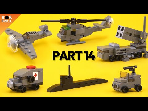 Lego Military Mini Vehicles - Part 14 (Tutorial)