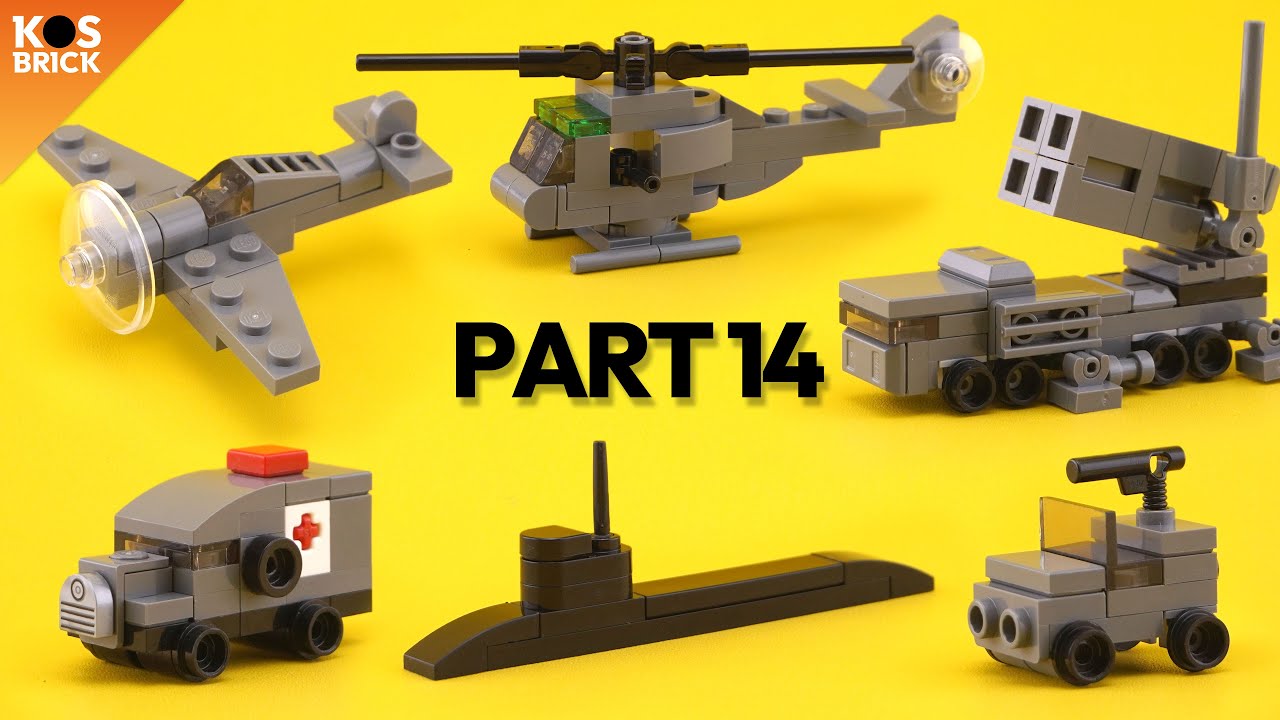 Lego Military Mini Vehicles - Part 14 (Tutorial)