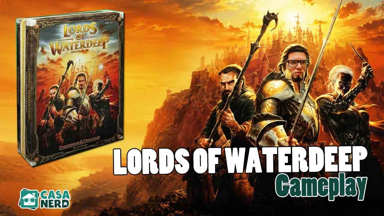 Lords of Waterdeep - Gameplay com 3 jogadores