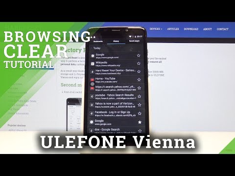 How to Clear Browsing Data in ULEFONE Vienna - Erase Browser History