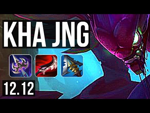 KHA'ZIX vs ZAC (JNG) | 12/0/3, 1500+ games, Legendary, 900K mastery | NA Master | 12.12
