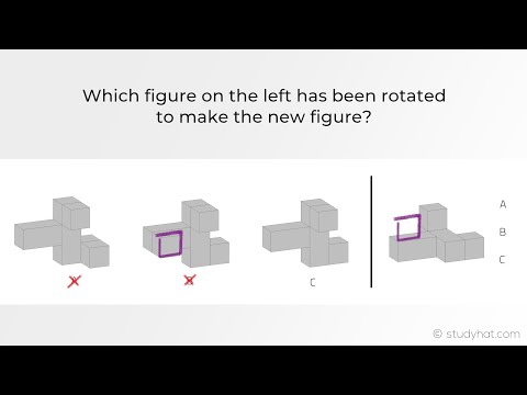 Eleven Plus Non Verbal Reasoning - 3D Shapes Rotation