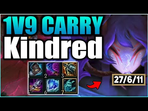 This Is the Ultimate 1v9 Kindred Hard Carry Build! (Kindred Penta Carry) - League Of Legends