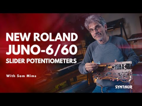 New Roland Juno-6/60 Slide Potentiometers