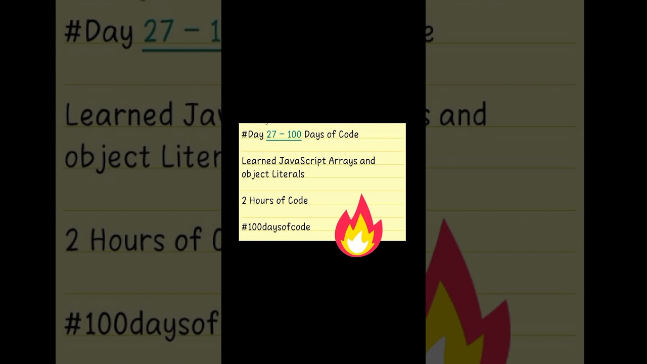 Day 27 - 100 Days Of Code  #newyear #viral #proramming #javascript #100daysofcode  #coding 