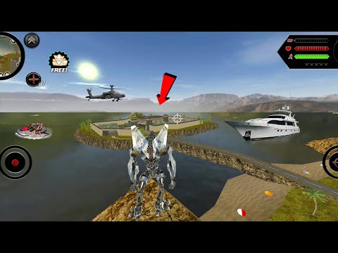 Robot Shark (Jet Robot on Stone) Jet Robot Fight on Army Base - Android Gameplay HD