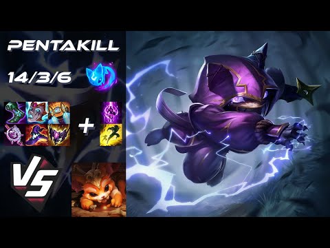 TOP Kennen vs Gnar [PENTAKILL] - EU Challenger Patch 14.18