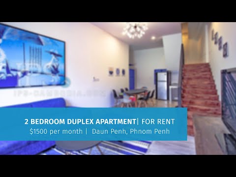Renovated Duplex 2 Bedroom Apartment For Rent - Wat Phnom, Phnom Penh thumbnail