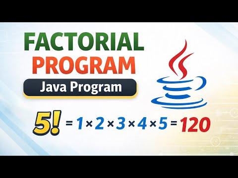 Java Program 2 Factorial Program In Java Step By Step Explanation