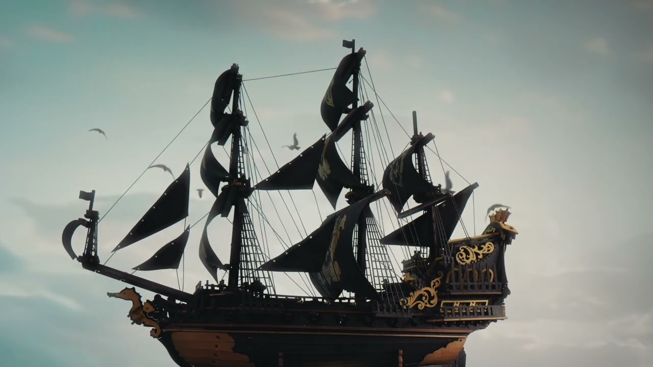 RoboTime 3D mechanická skladačka Plachetnica Morský koník