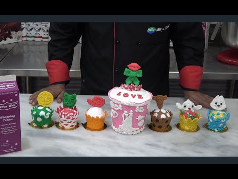Cup Cake Decorating Ideas With Fo Fondant By | Milkyz Food Chef Rasheed