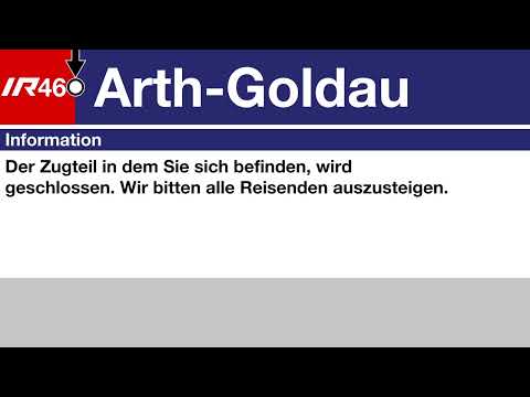 SOB Ansagen • IR46 • Zürich HB – Arth-Goldau (–Biasca) (inkl. Fixansage)
